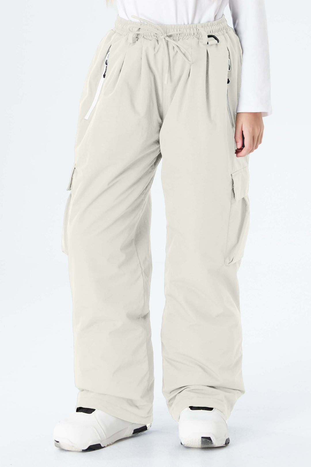 Girls' Lavender Utility Baggy Insulated Snow Pants