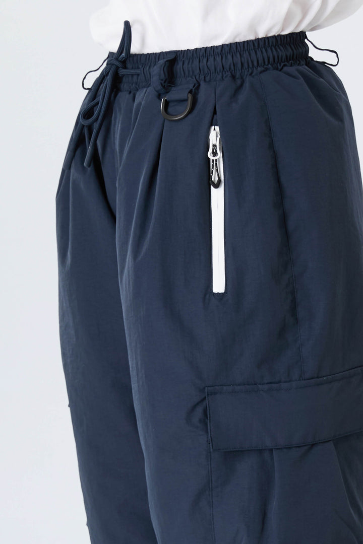 Boys' Navy Blue Utility Baggy Insulated Snow Pants