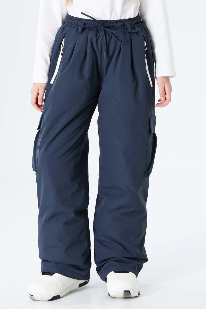 Girls' Lavender Utility Baggy Insulated Snow Pants