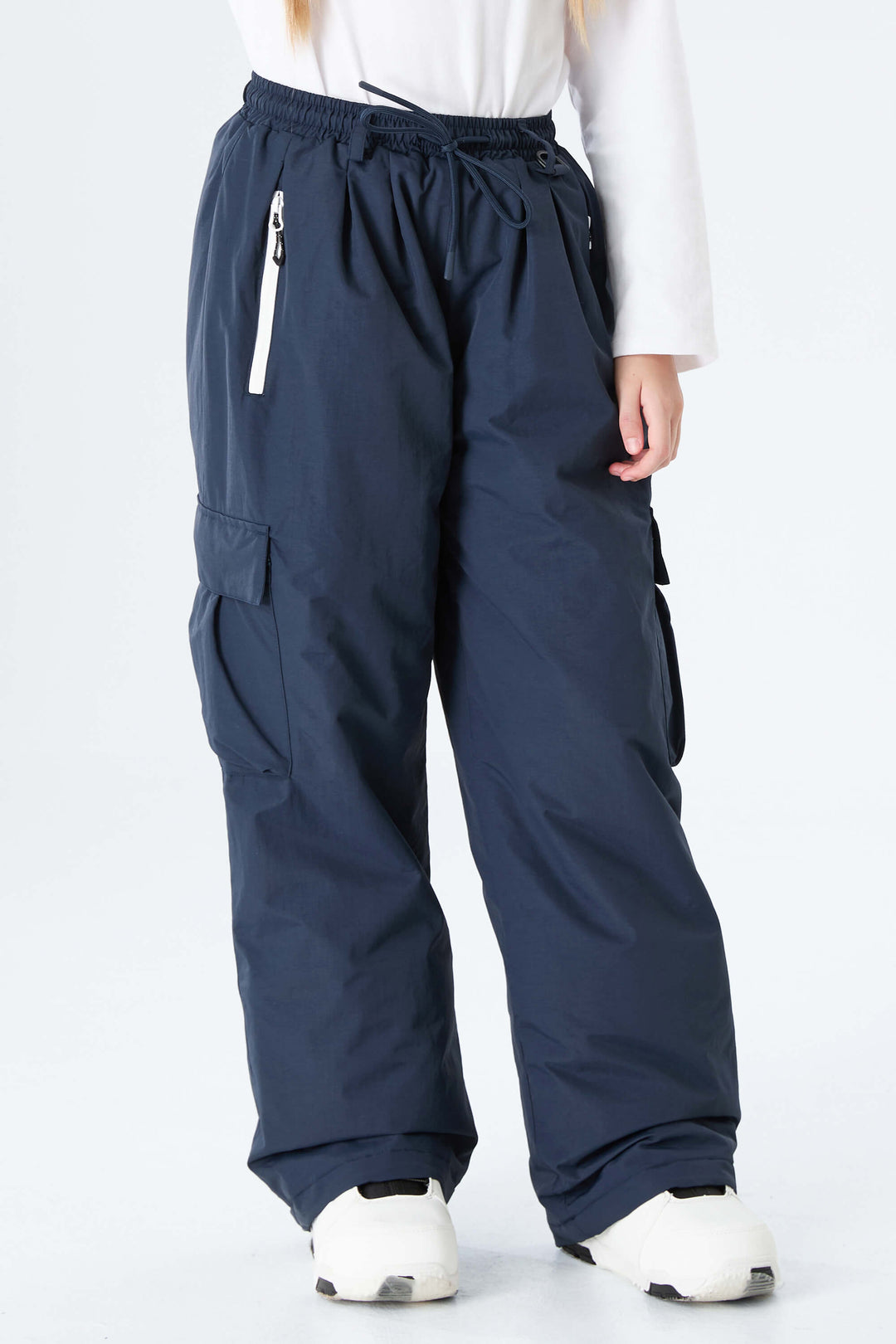 Girls' Lavender Utility Baggy Insulated Snow Pants