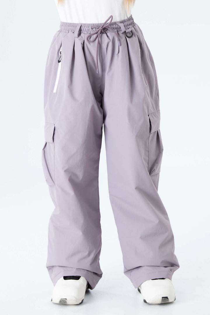Girls' Lavender Utility Baggy Insulated Snow Pants