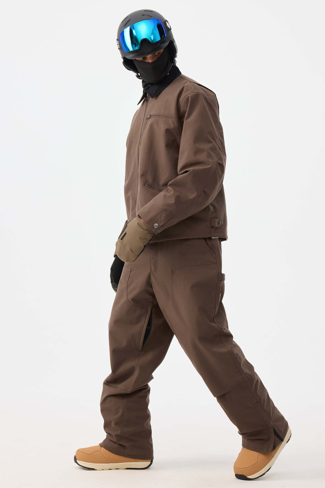 Svarta herrbyxor med raka ben och dubbel framsida