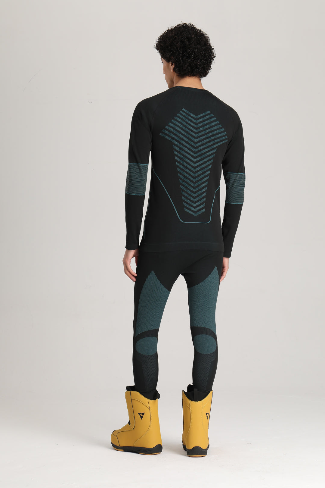 Gsou Snow Men's Dark Green Snowboard Base Layer Underwear Sets