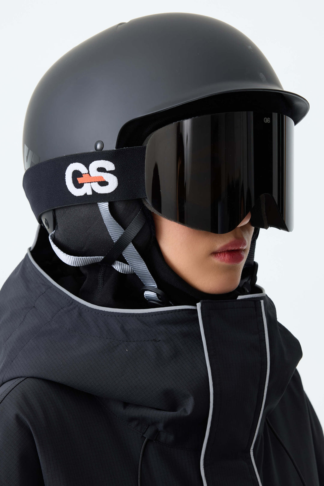 Unisex Black Classic Logo Cylindrical Magnetic Ski Goggles