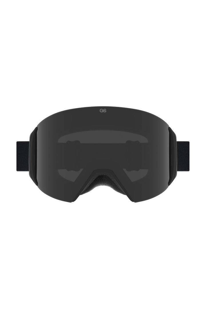 Unisex Black Classic Logo Cylindrical Magnetic Ski Goggles