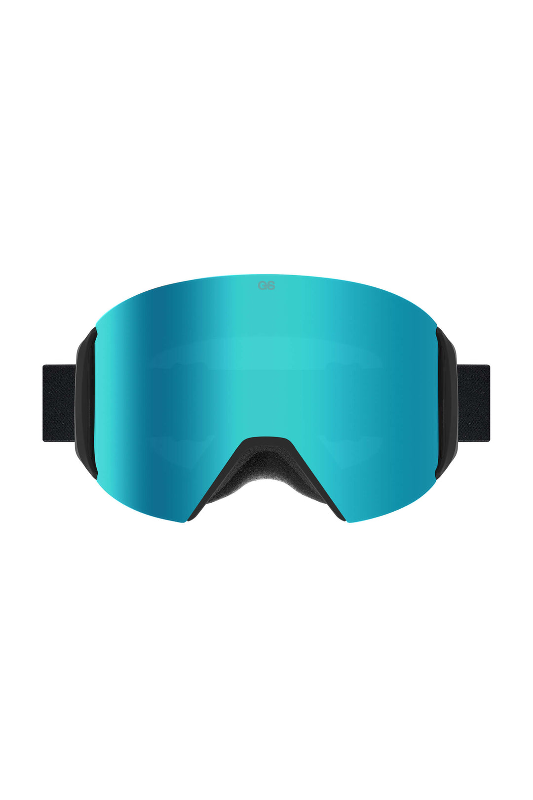 Unisex Blue Classic Logo Cylindrical Magnetic Ski Goggles