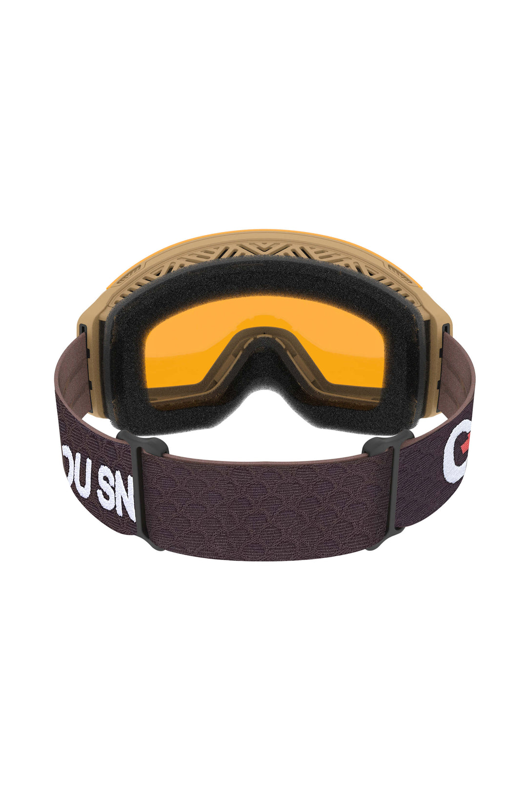 Unisex Gold Classic Logo Cylindrical Magnetic Ski Goggles