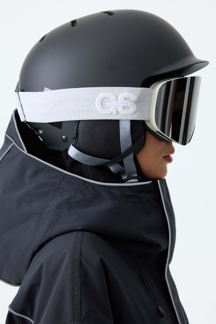 Unisex Silver Classic Logo Cylindrical Magnetic Ski Goggles