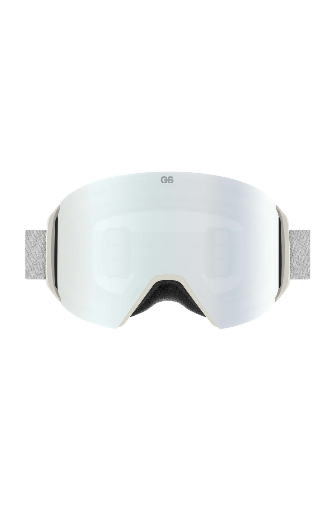 Unisex Silver Classic Logo Cylindrical Magnetic Ski Goggles