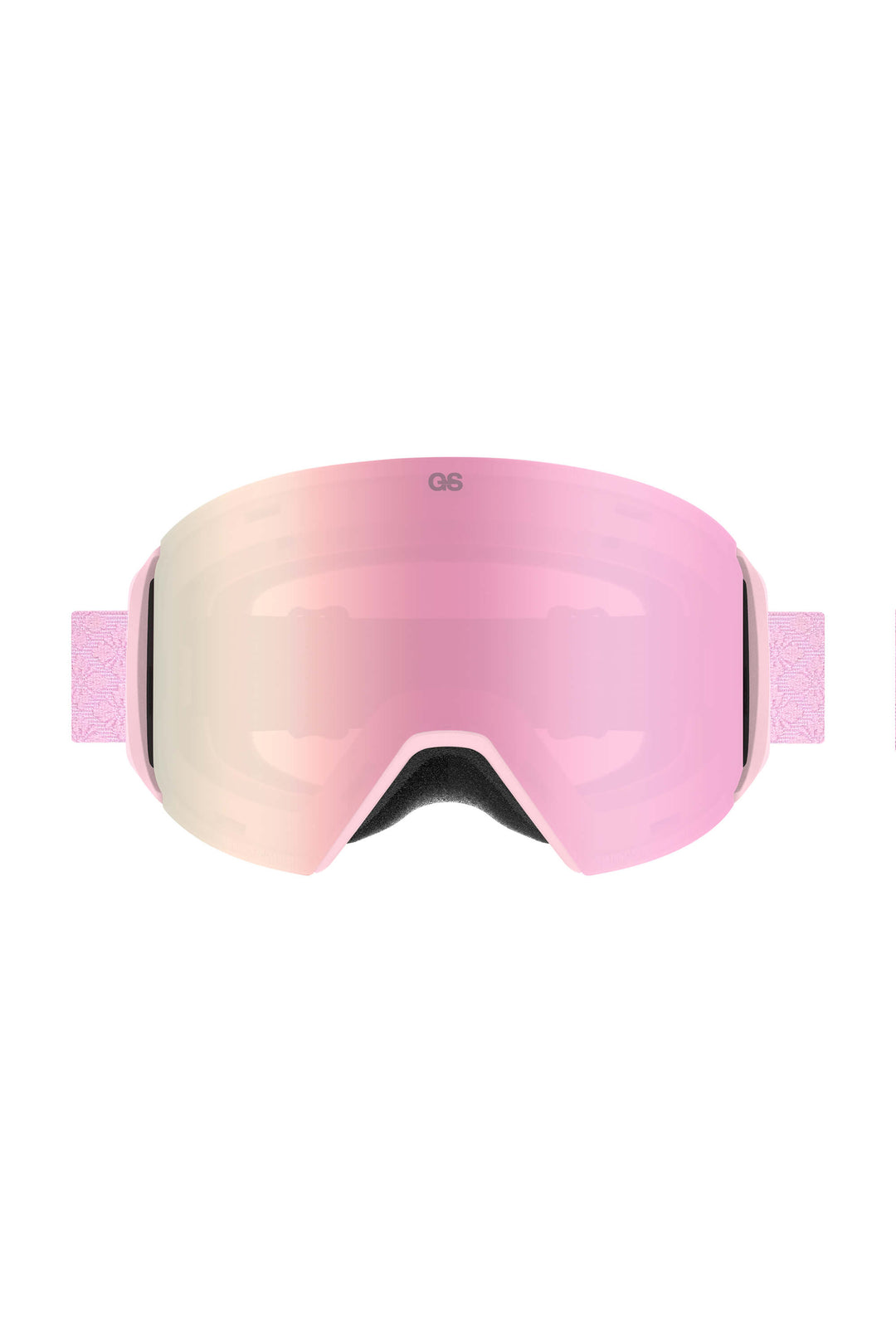 Unisex Pink Classic Logo Cylindrical Magnetic Ski Goggles