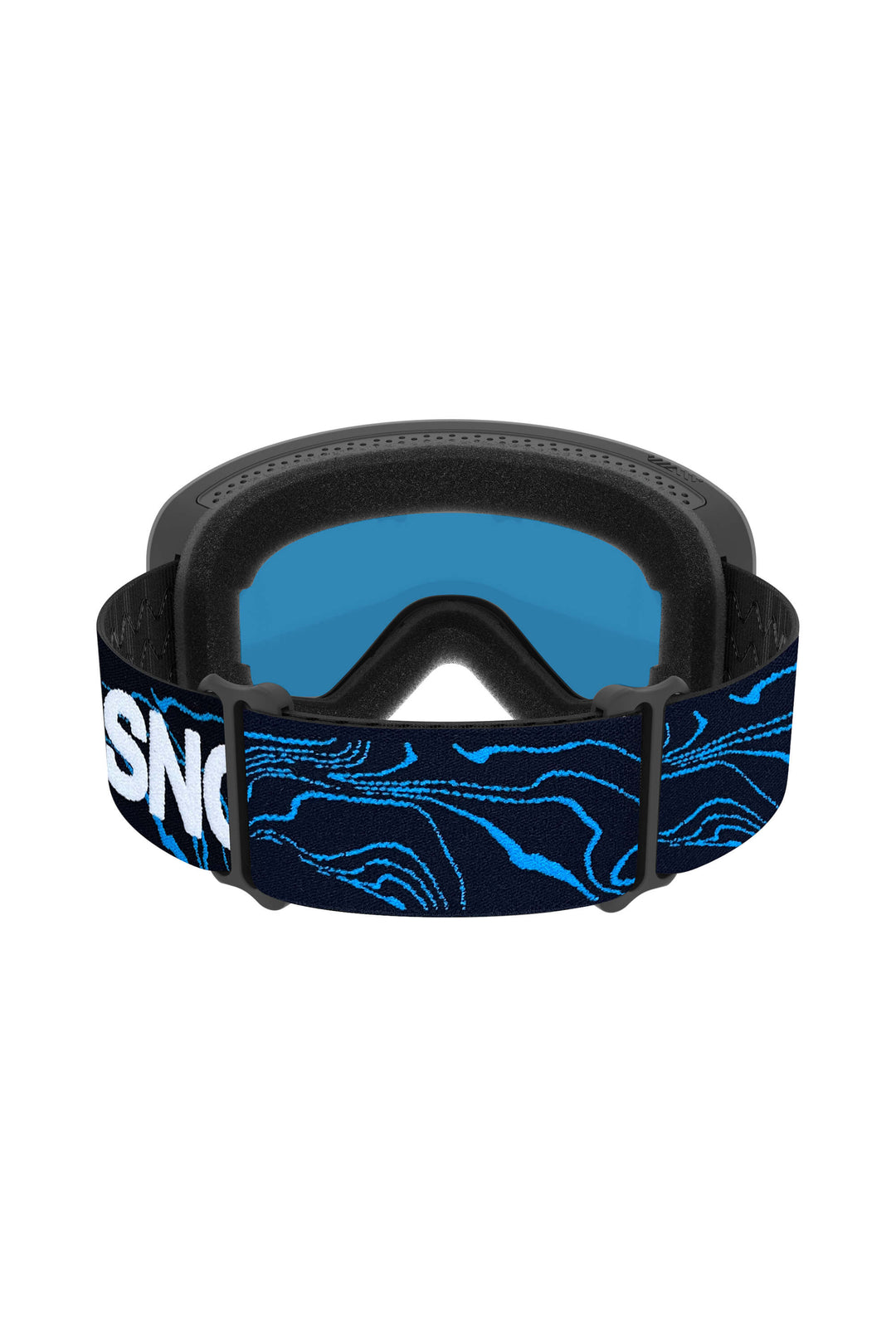 Unisex Blue Bold Logo Cylindrical Magnetic Ski Goggles