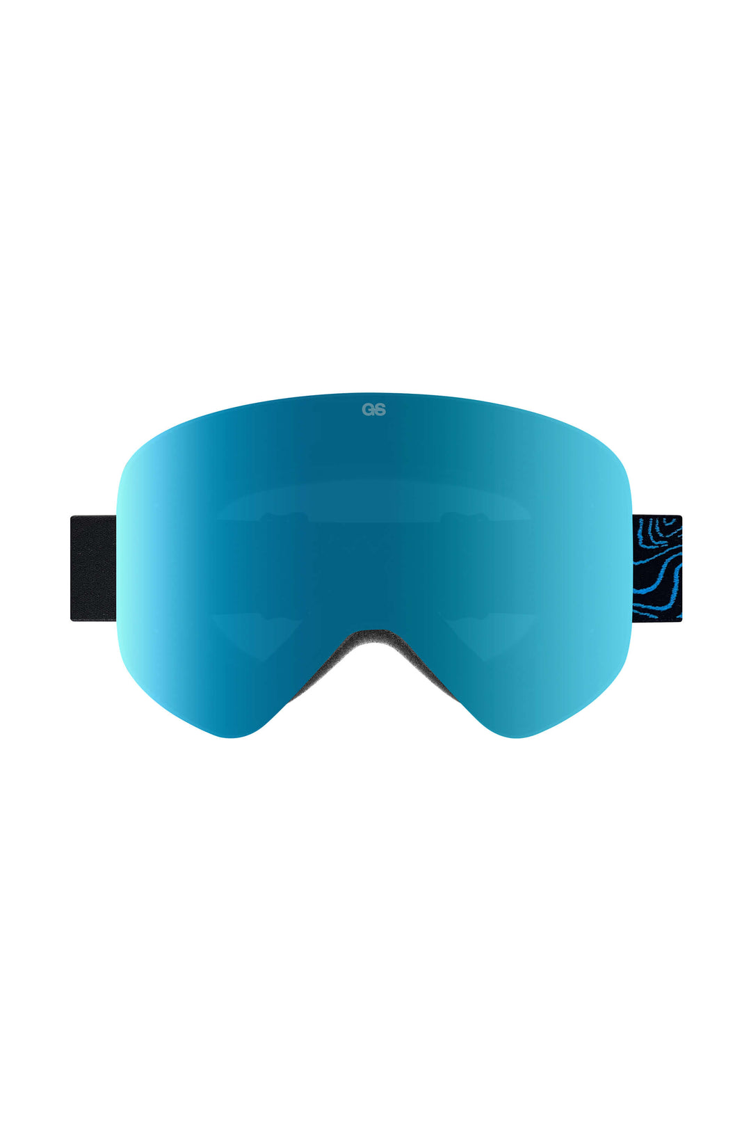 Unisex Blue Bold Logo Cylindrical Magnetic Ski Goggles