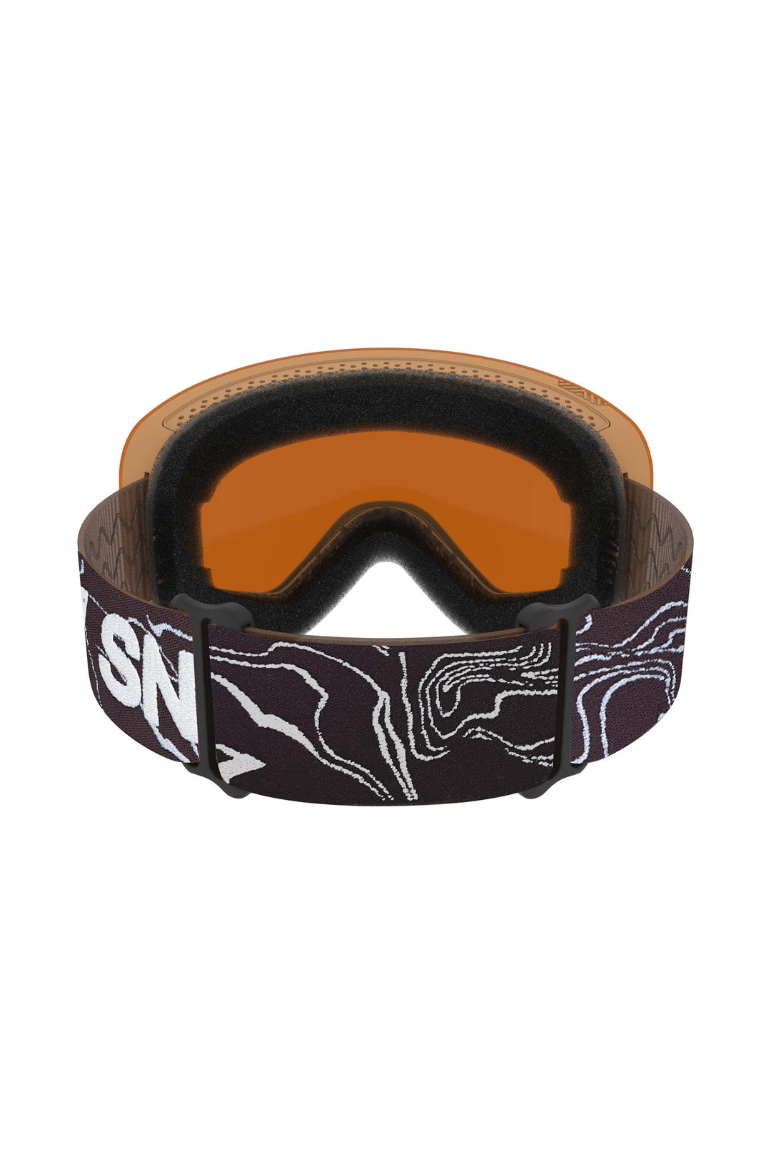 Unisex Gold Bold Logo Cylindrical Magnetic Ski Goggles