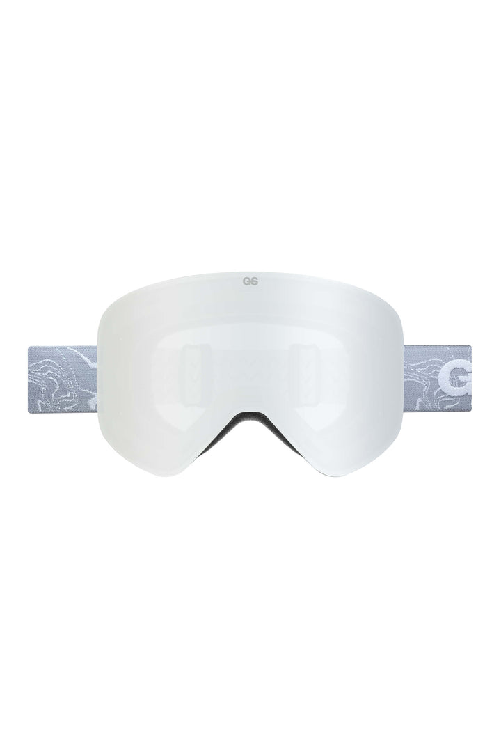 Unisex Black Bold Logo Cylindrical Magnetic Ski Goggles