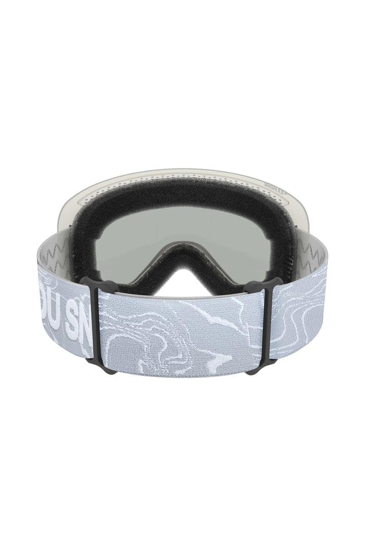 Unisex Black Bold Logo Cylindrical Magnetic Ski Goggles