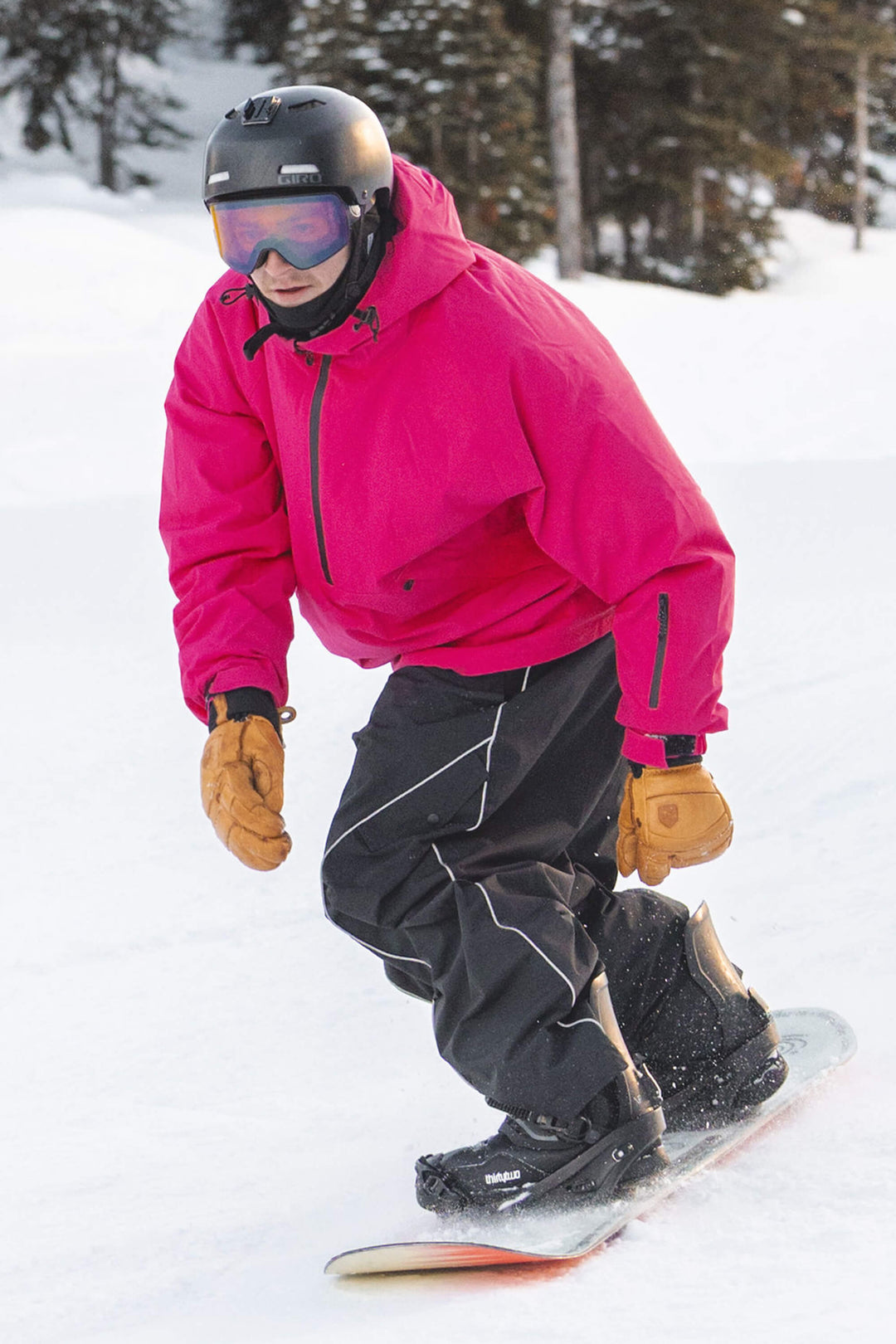 Men's Rose Minimalist Half-Zip Waterproof Insulated Snow Anorak