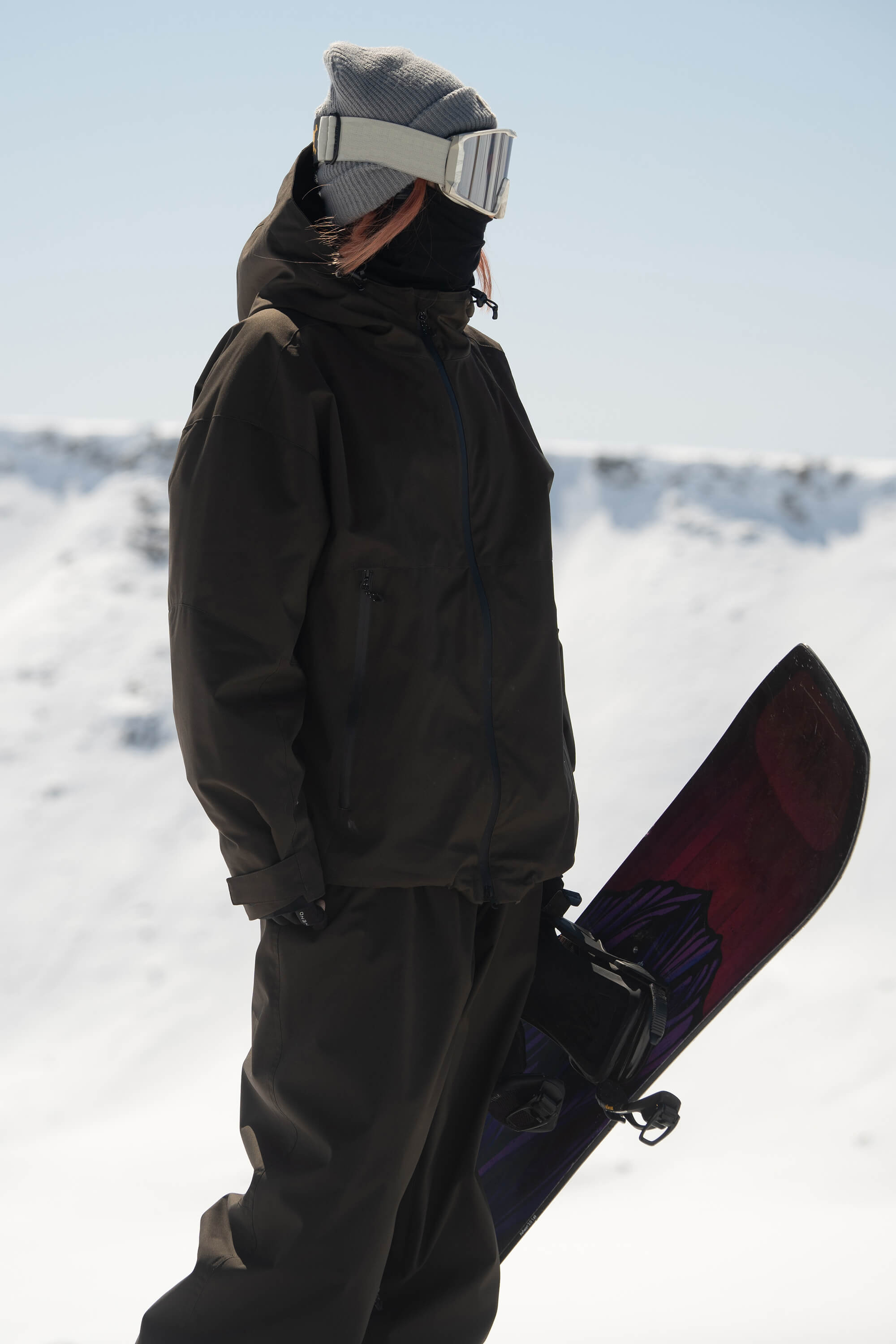 Women's Coffee Fully Sealed Dual-Vent Minimalist Insulated Snow