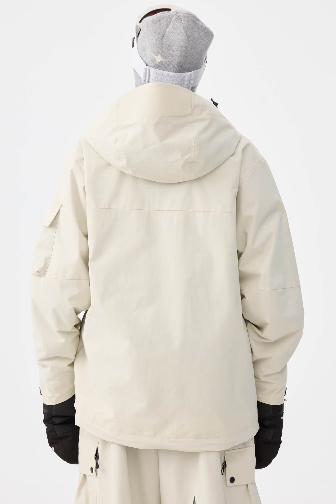 Damska ocieplana kurtka śnieżna Off White Techwear z zamkiem do połowy