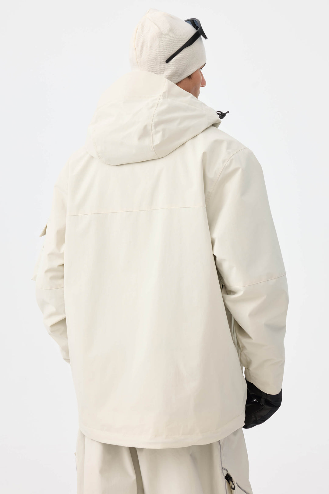 Męska ocieplana kurtka śnieżna Off White Techwear z zamkiem do połowy