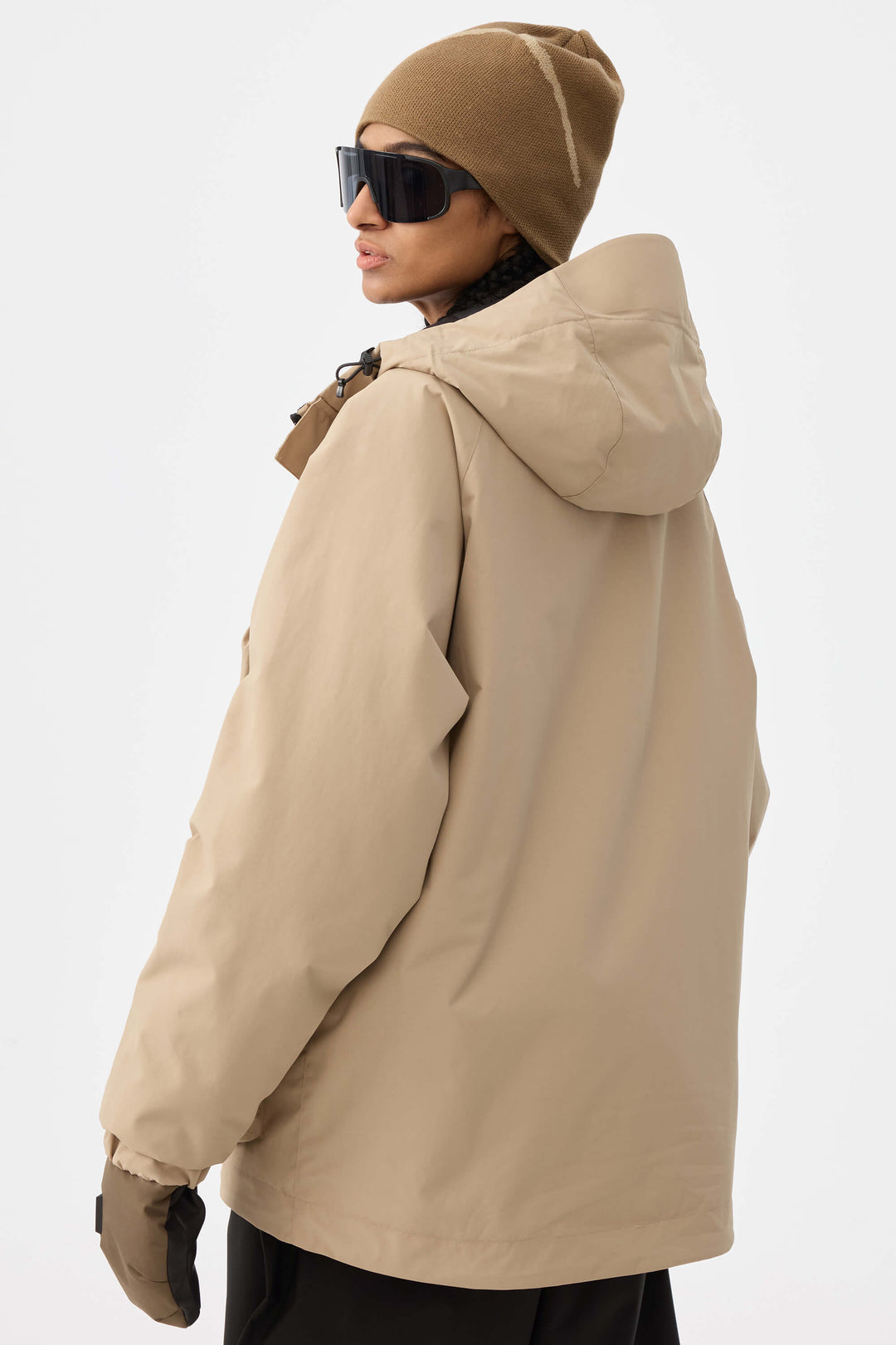 Damska ocieplana kurtka śnieżna Techwear Multi-Pocket Khaki