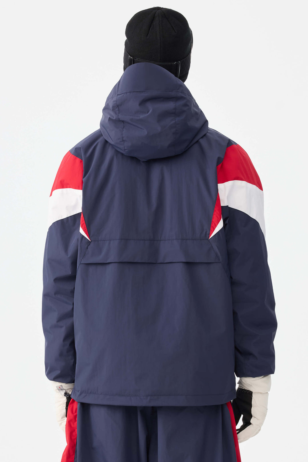 Men's Navy & Red Heritage Athletic Colorblock Half-Zip Snow Anorak