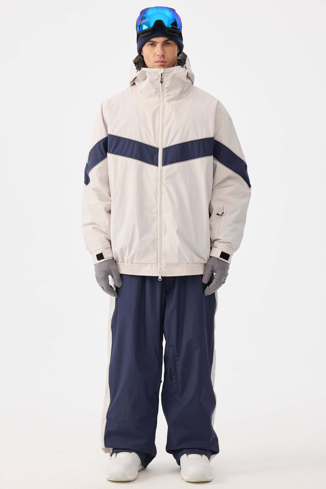 Męska kurtka śnieżna Off White Retro Track Chevron Stripe