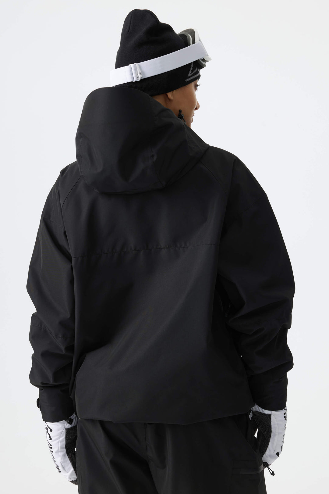 Women's Black Structured Insulated Snow Jacket
