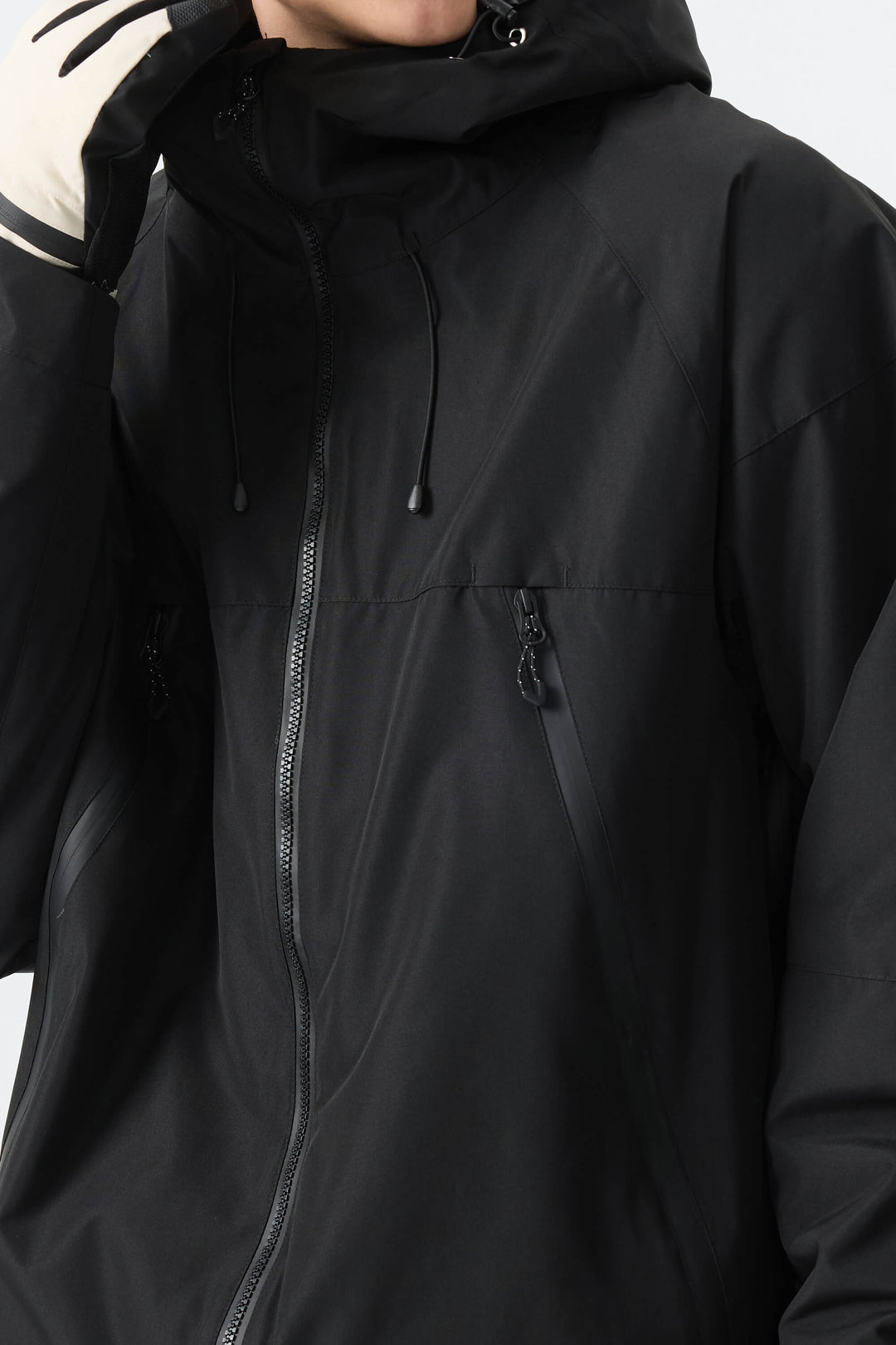 Men's Black Structured Insulated Snow Jacket