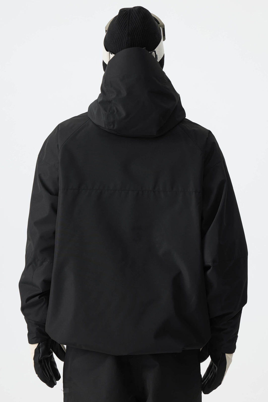 Men's Black Structured Insulated Snow Jacket