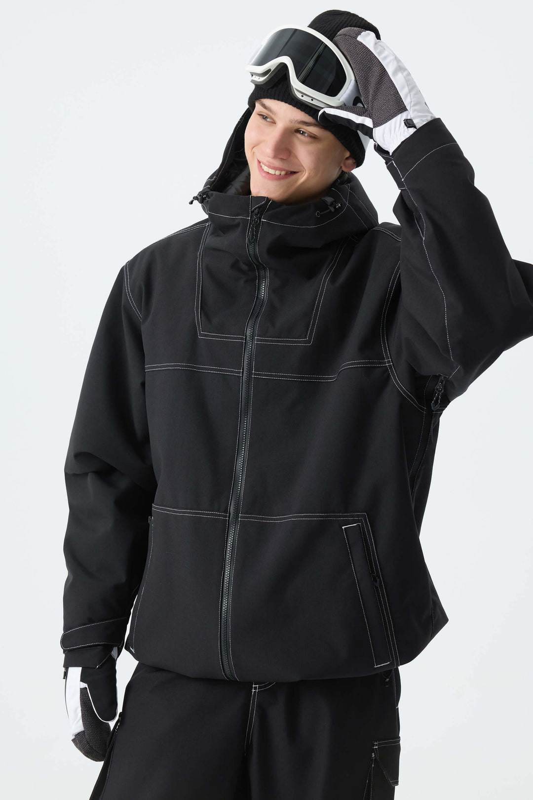 Men's Black Barn Minimal Insulated Snow Jacket