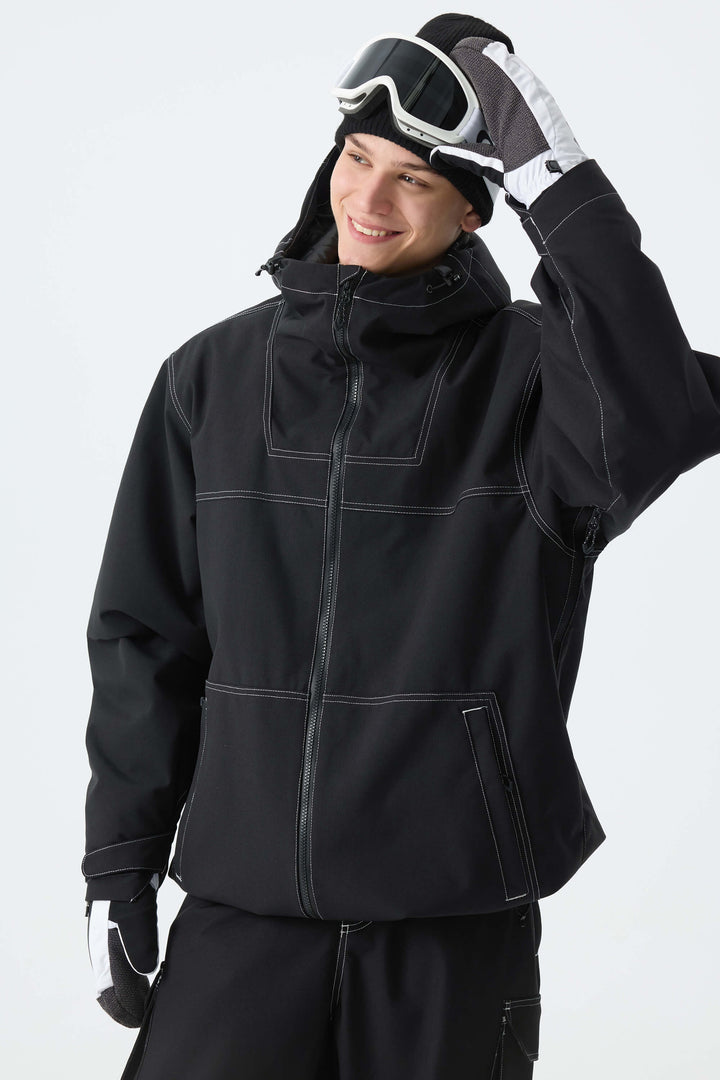 Men's Black Barn Minimal Insulated Snow Jacket