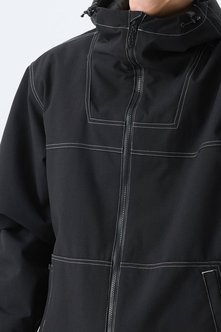 Men's Black Barn Minimal Insulated Snow Jacket