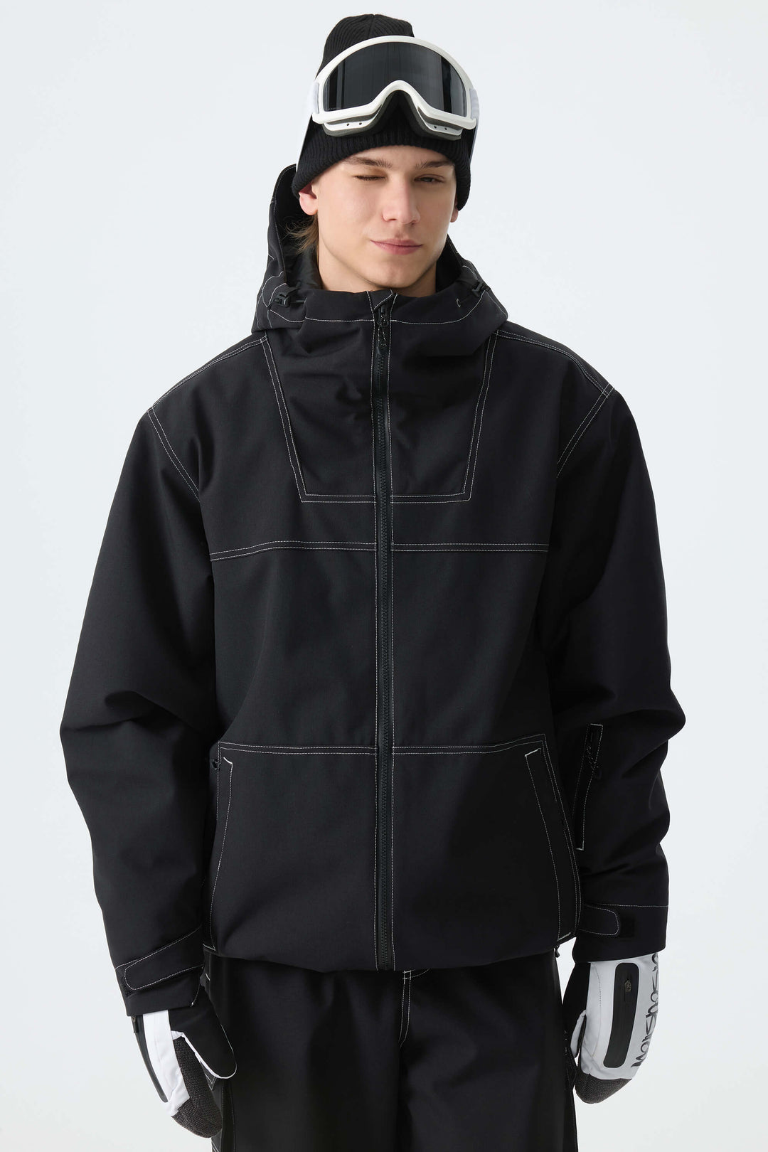 Men's Black Barn Minimal Insulated Snow Jacket