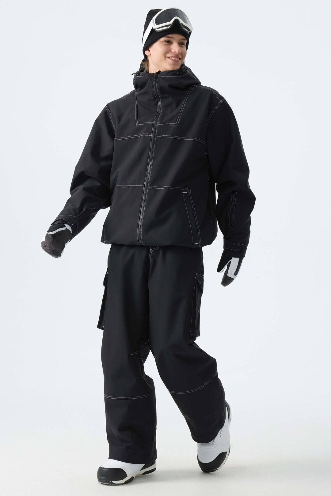 Men's Black Barn Minimal Insulated Snow Jacket