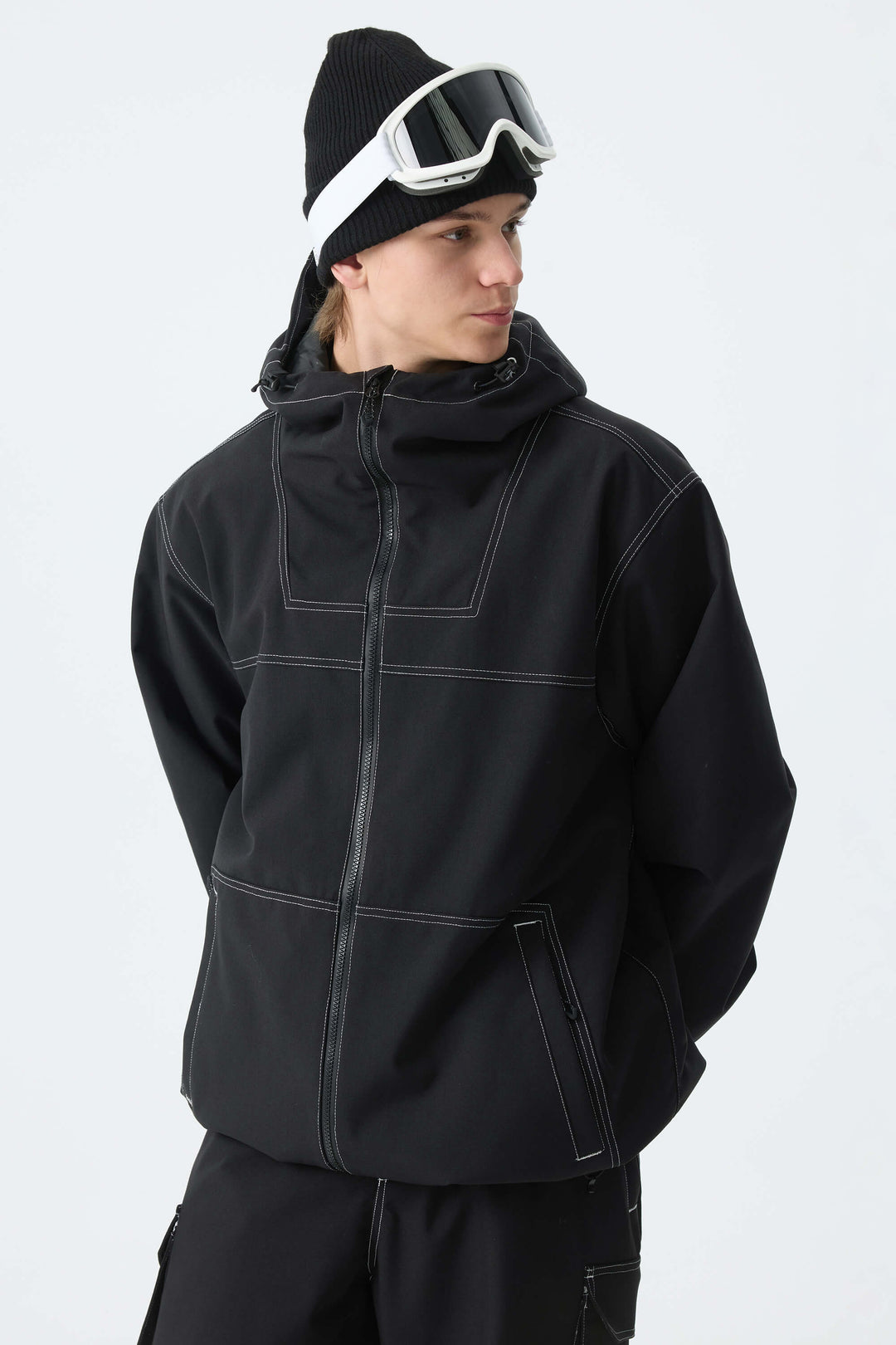 Men's Black Barn Minimal Insulated Snow Jacket