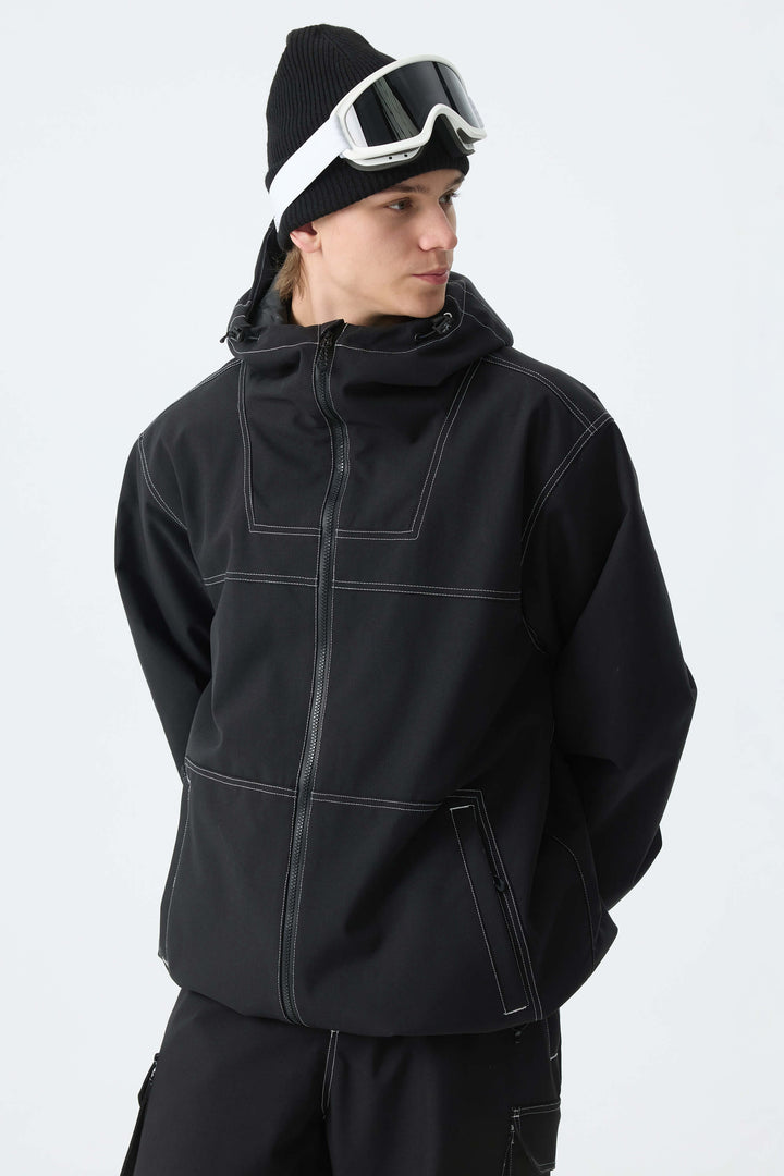 Men's Black Barn Minimal Insulated Snow Jacket