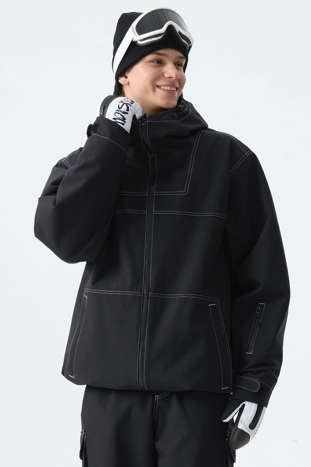 Men's Black Barn Minimal Insulated Snow Jacket