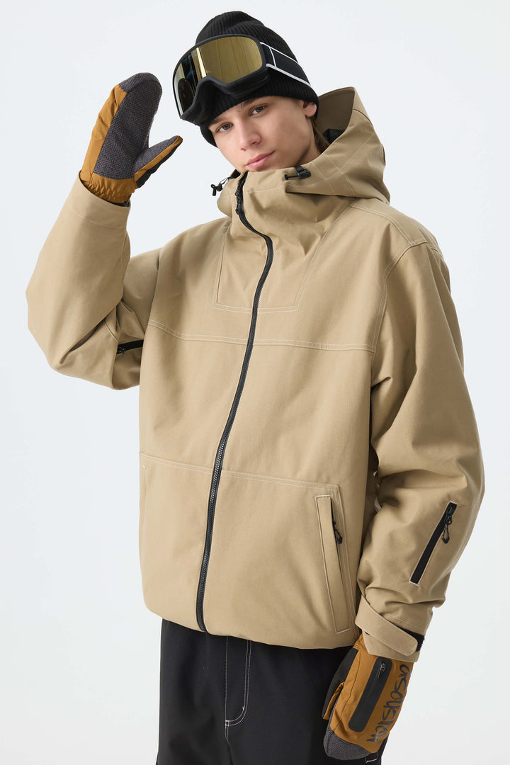 Men's Black Barn Minimal Insulated Snow Jacket