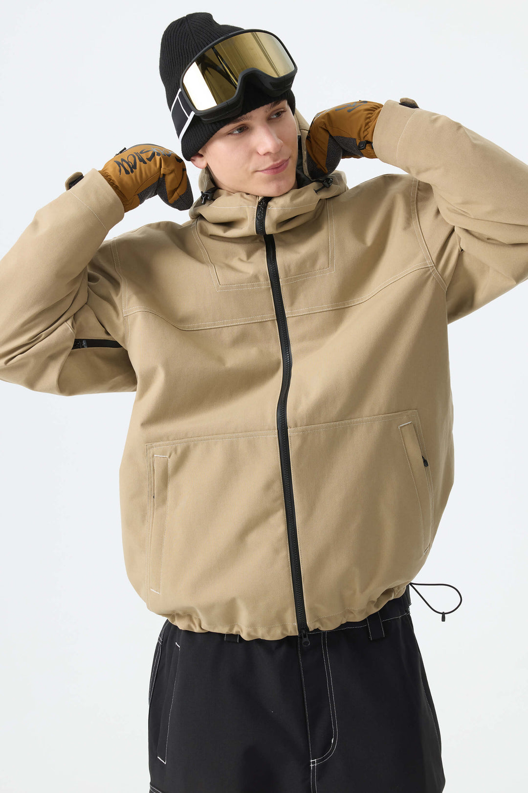 Men's Black Barn Minimal Insulated Snow Jacket