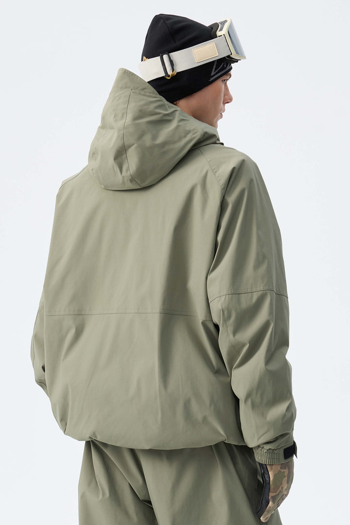 Men's Ice Blue Recycled Minimalist Insulated Snow Jacket