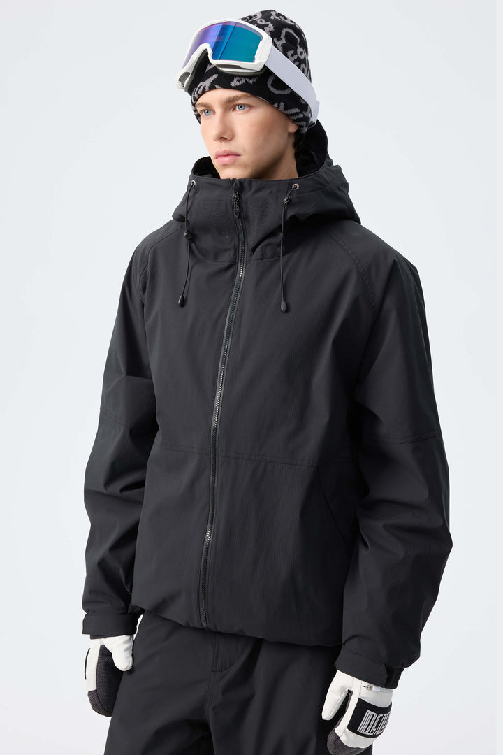 Men's Brown Recycled Minimalist Insulated Snow Jacket