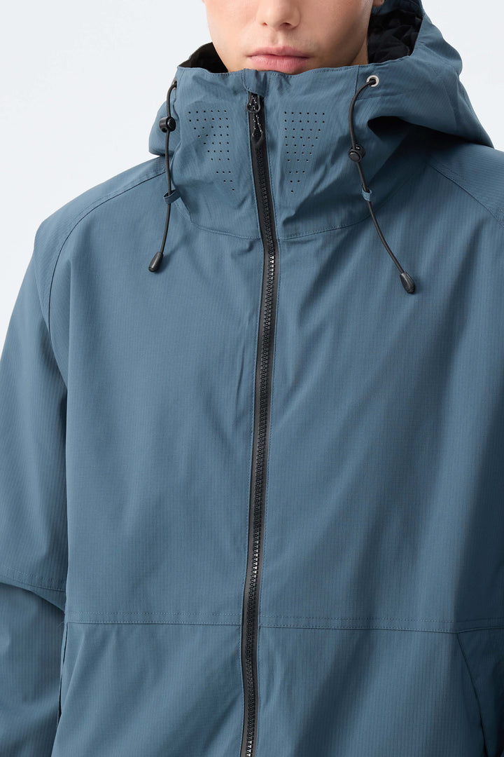 Men's Slate Blue Recycled Minimalist Insulated Snow Jacket