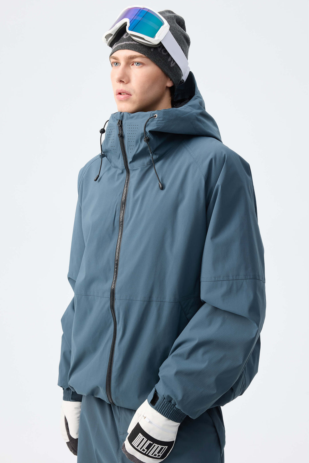 Men's Brown Recycled Minimalist Insulated Snow Jacket