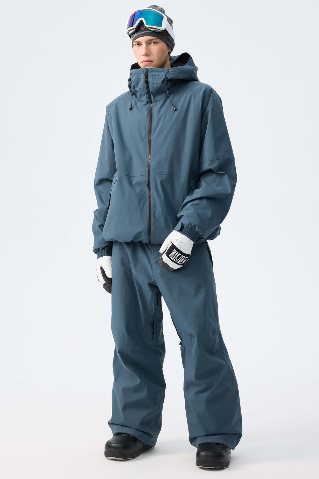 Men's Brown Recycled Minimalist Insulated Snow Jacket