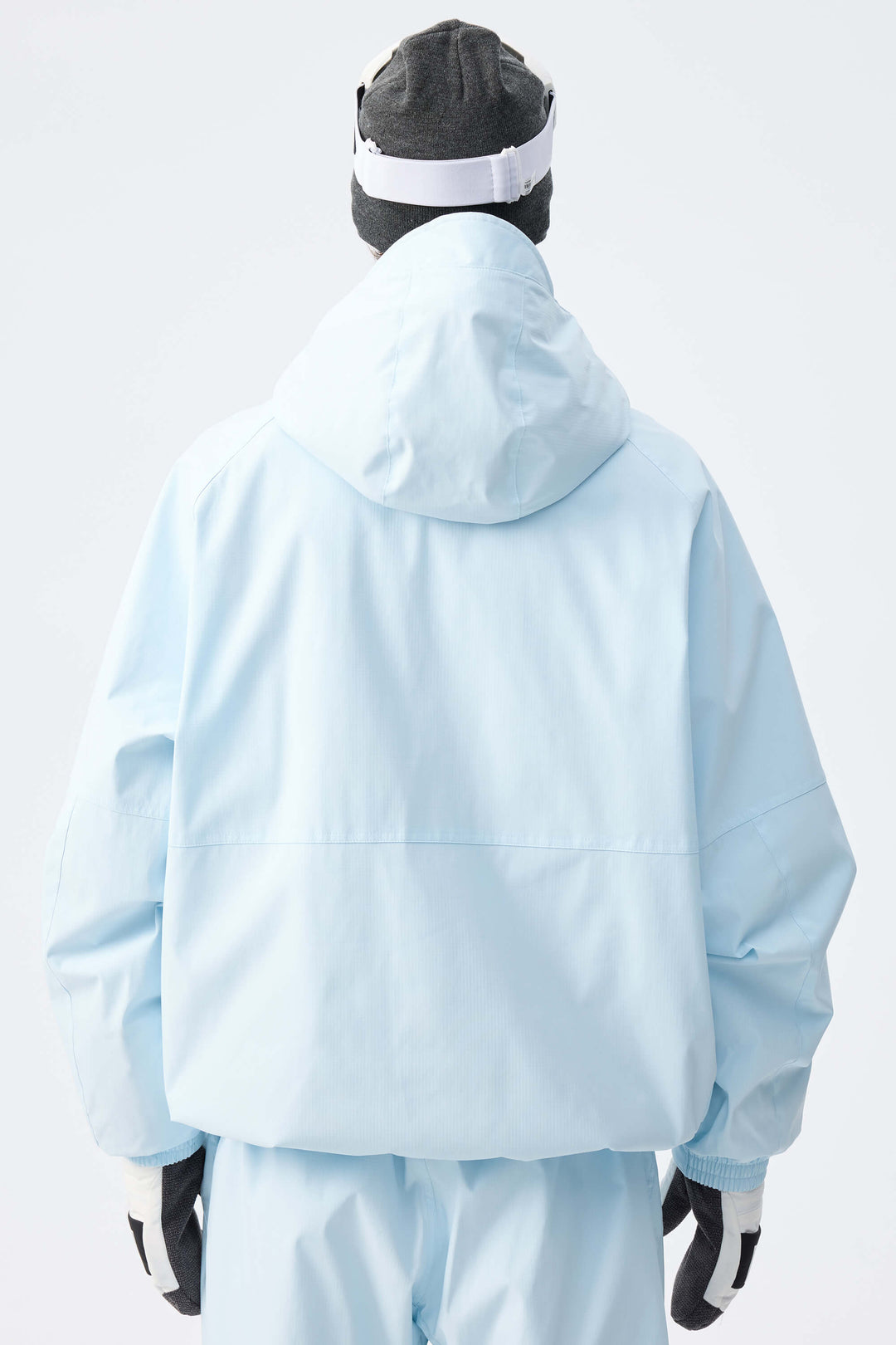 Men's Ice Blue Recycled Minimalist Insulated Snow Jacket