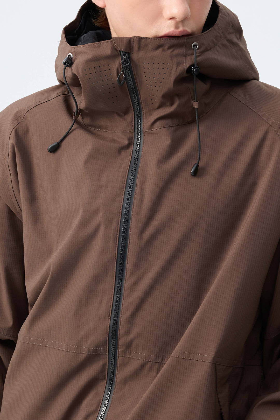 Men's Brown Recycled Minimalist Insulated Snow Jacket