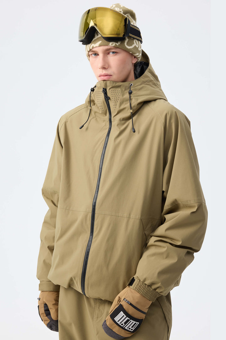 Men's Ice Blue Recycled Minimalist Insulated Snow Jacket