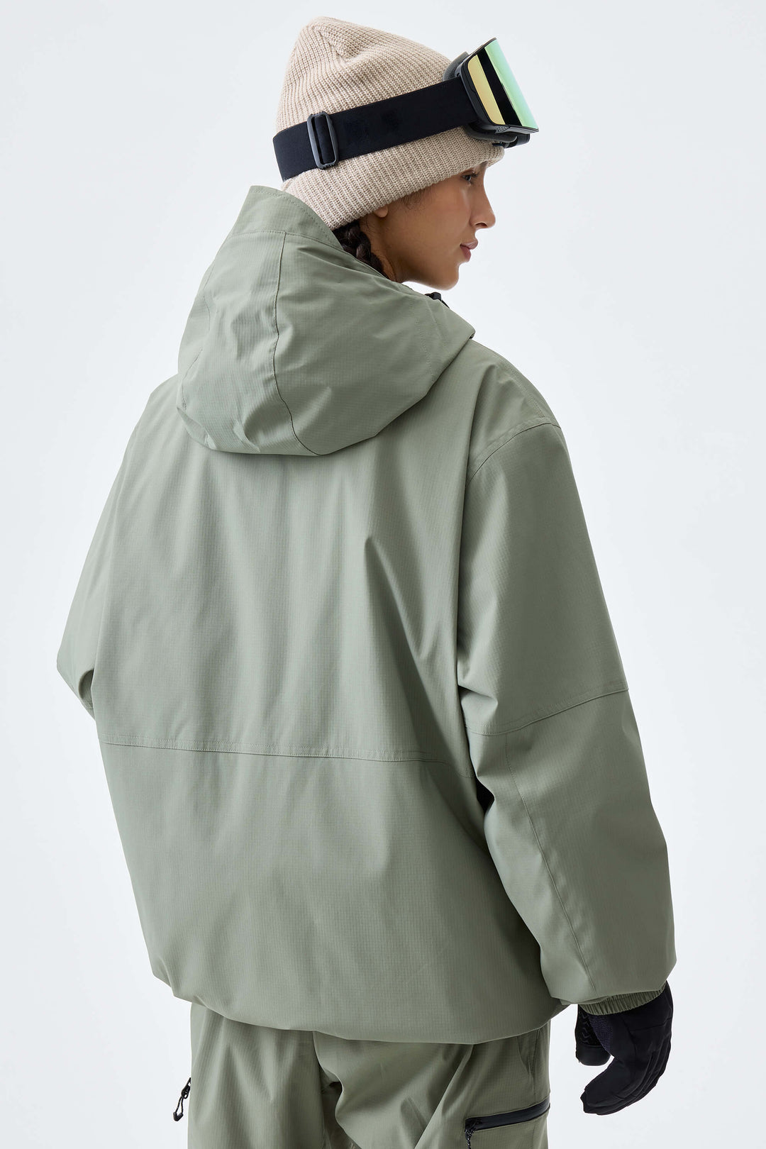 Women's Sage Green Eco Utility Insulated Snow Jacket