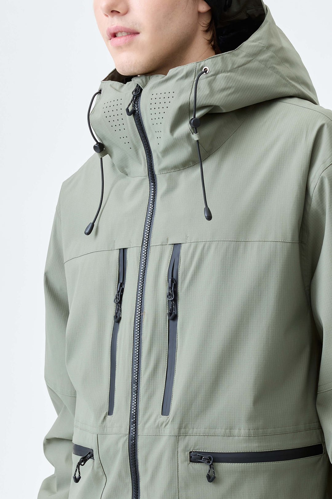 Men's Sage Green Eco Utility Insulated Snow Jacket