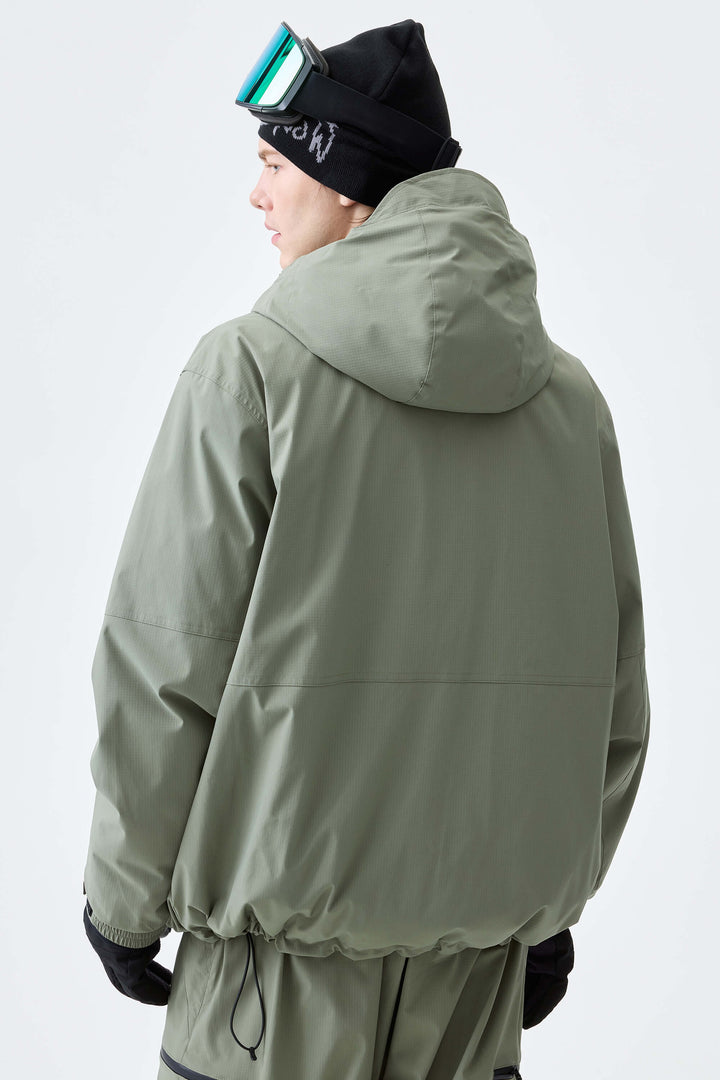 Men's Sage Green Eco Utility Insulated Snow Jacket